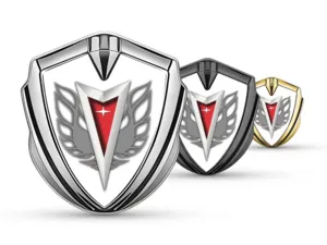 Pontiac 3d Emblema Insignia Acabado Lujoso Aleación 3D Detalle